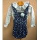 Creaciones Copo Invierno Conjunto bebé niña Marino Estrellas