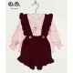 José Varón Invierno Conjunto bebé niña Burdeos Rosa