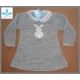 Sardon Winter Baby Girl Gray Dress Rabit