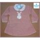 Sardon Winter Baby Girl Pink Dress Rabit