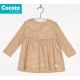 Cocote Winter Girl Dress Ocher Squares