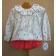 BabyYiro Winter Baby Girl Set Printed and Red
