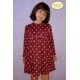 BabyYiro Winter Girl Dress Wine Stars