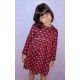BabyYiro Winter Girl Dress Wine Stars