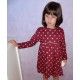 BabyYiro Winter Girl Dress Wine Stars