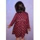 BabyYiro Winter Girl Dress Wine Stars