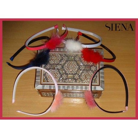 Siena Diadema Bebé Niña Pompones
