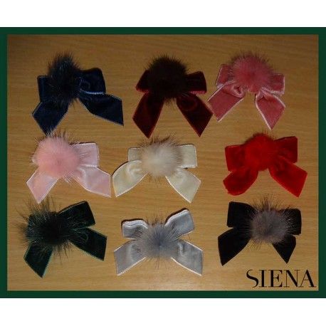 Siena Baby Girl Pin with Tie and Pompom