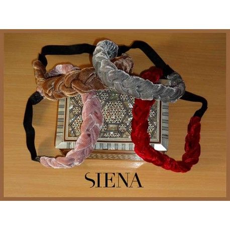 Siena Turbante Niña Terciopelo Trenza