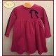 BabyYiro Winter Girl Dress Wine Black Stripe