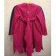 BabyYiro Invierno Vestido niña Cereza Raya Negra