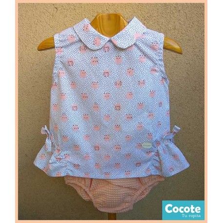 Cocote Verano Conjunto bebé niña Gatitos