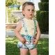 Babiné Verano Conjunto bebé niño Amarillo y Estampado