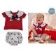 Juliana Verano Conjunto bebé niño Rojo y Peces