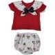 Juliana Summer Baby Boy Set Red and Fishes