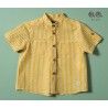 José Varón Verano Camisa bebé niño Rayas Amarillas