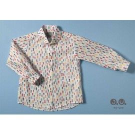 Jose Varon Summer Boy White Shirt with Skulls
