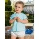 Babiné Summer Baby Boy Set Turquoise and White