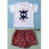 José Varón Verano Conjunto niño Bermudas Calavera