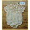 Cocote Summer Baby Romper Yellow Stripes