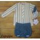Lapeppa Verano Conjunto bebé niño Rayas