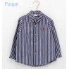 Foque Verano Camisa niño Rayas Marino y Blancas