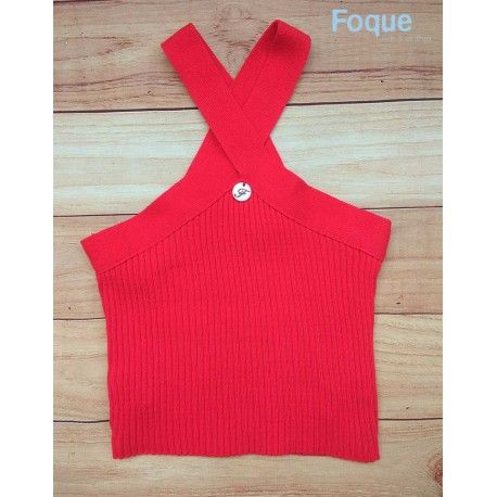 Foque Summer Girl Top Red