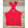 Foque Verano Top niña Rojo
