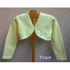 Foque Verano Rebeca Bolero niña Amarilla