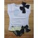 Foque Verano Conjunto niña Baño Blanco y Negro