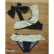 Foque Verano Bikini niña Negro con Volantes