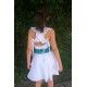 Babiné Verano Vestido niña Blanco Corte Cintura
