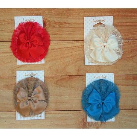 Lazitos Girl Pins Ceremony Tie Tulle