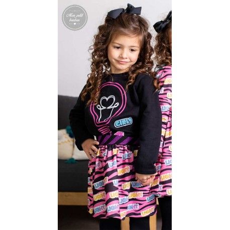 Mon Petit Bonbon Invierno Conjunto niña Bombilla Falda