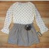 Coco Acqua Winter Baby Girl Dress Stars and Squares