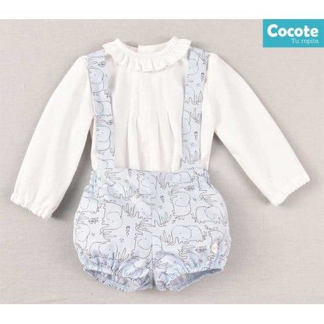Cocote Winter Baby Boy Set Elephants