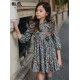 Jose Varon Winter Girl Dress Flowers