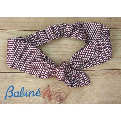 Babiné Winter Girl Headband Wine Spots