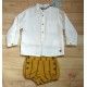 Jose Varon Winter Baby Boy Set White and Ocher